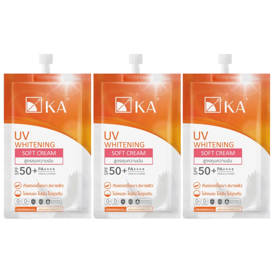 KA UV Whitening Soft Cream SPF50+ PA++++ - 7g (Pack of 3)