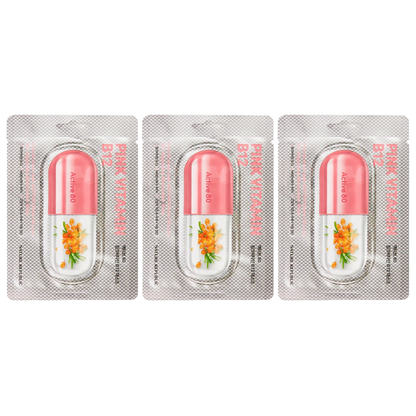 Nature Republic Active 80 Pink Vitamin B12 Mask – Pack of 3, 29ml Each