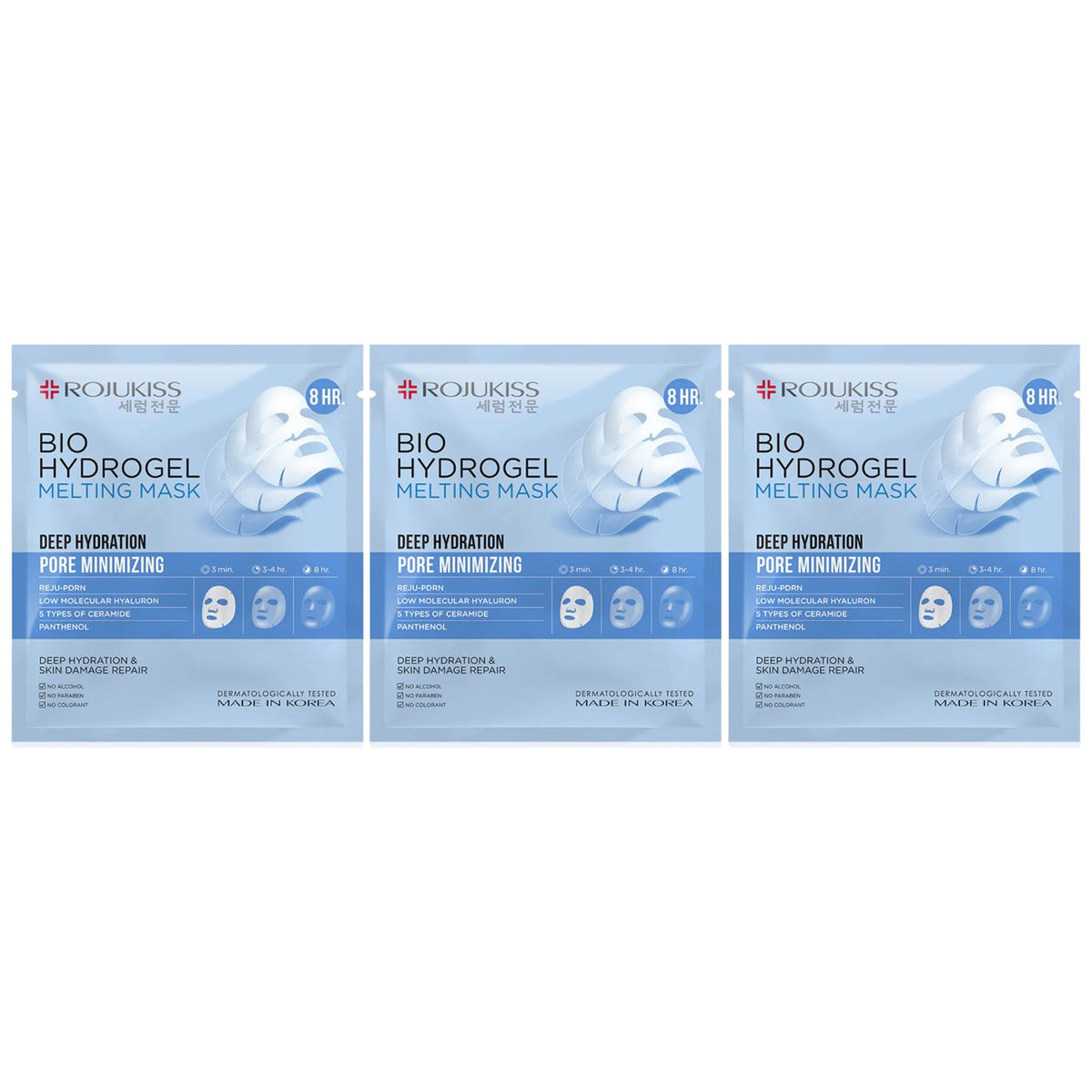 Rojukiss Bio Hydrogel Melting Mask - Deep Hydration 34g (Pack of 3)