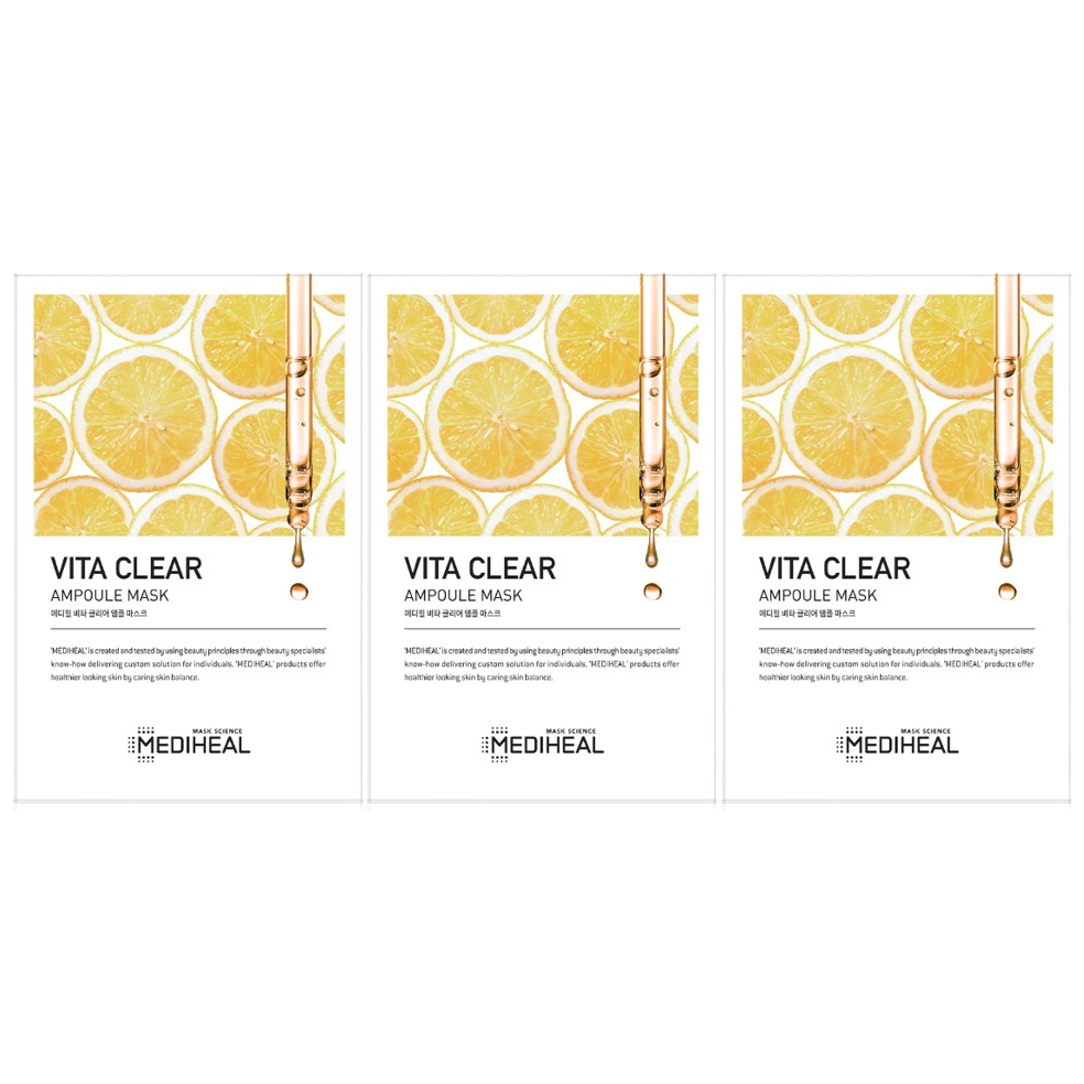 Mediheal - Masque Ampoule Vita Clear 25 ml (Lot de 3)