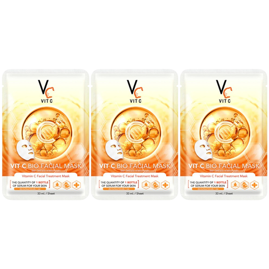 Vitamin C Bio Facial Mask 33ml - Pack of 3