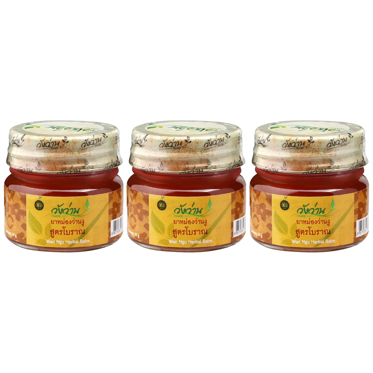 Wangwan Wan Ngu Herbal Balm 30g – Pack of 3