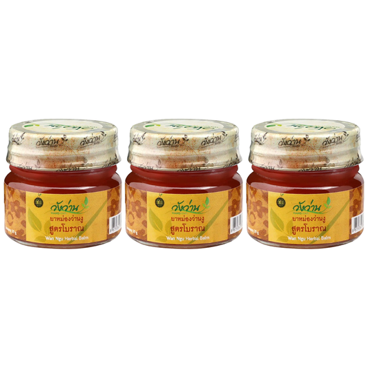 Wangwan Wan Ngu Herbal Balm 30g – Pack of 3