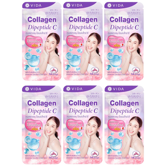 Vida Collagen Dipeptide C - 14 Capsules (6-Pack)