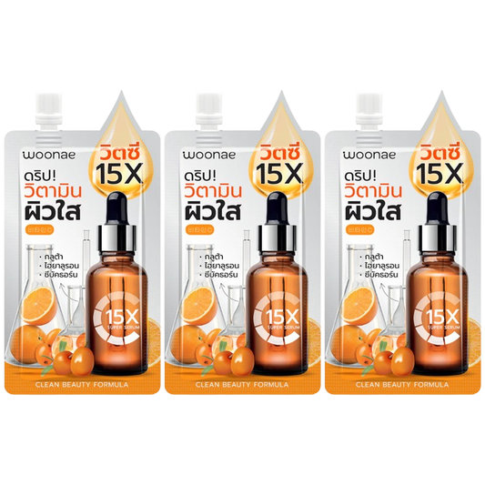 Woonae Vitamin C Serum 50g – Pack of 3 for Radiant Skin