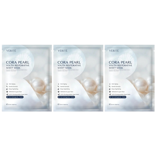 Verite Cora Pearl Youth Restorative Sheet Mask - 25ml (Set of 3)