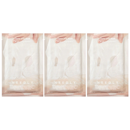 NEEDLY Peony Jelly Mask - 33ml | Pack of 3