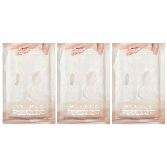 NEEDLY Peony Jelly Mask - 33ml | Pack of 3