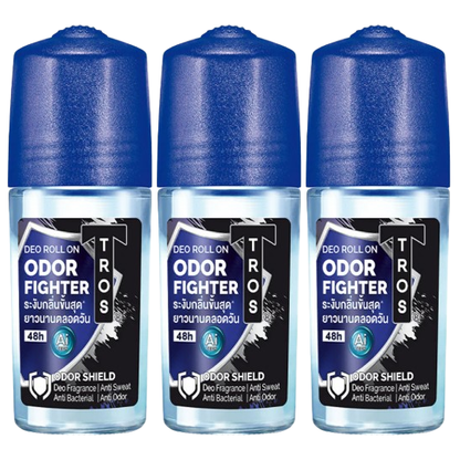 TROS Blue Deo Roll-On Odor Fighter 45ml – Pack of 3