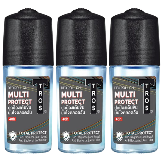 TROS Multi Protect 3D Deodorant Roll-On – 45ml (Pack of 3)