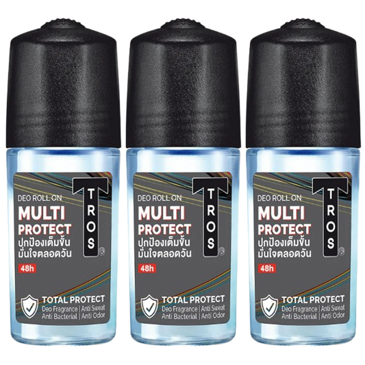 TROS Multi Protect 3D Deodorant Roll-On – 45ml (Pack of 3)