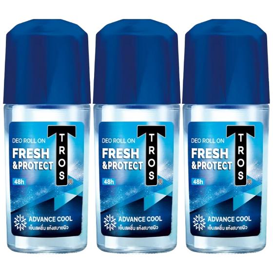 TROS Roll-on Fresh & Protect 45ml - Pack of 3