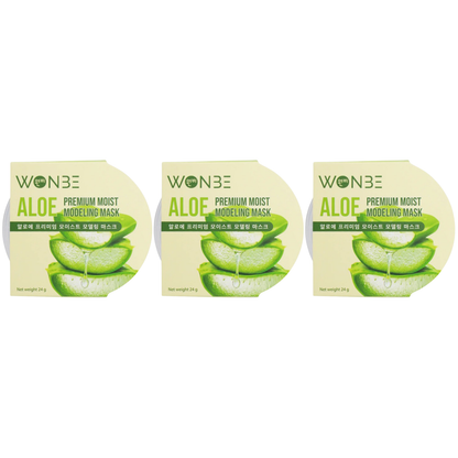WONBE Aloe Premium Moisturizing Modeling Mask – 24g (Pack of 3)