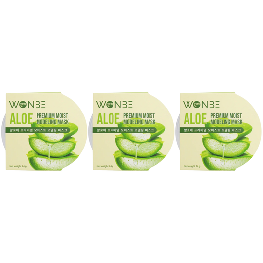 WONBE Aloe Premium Moisturizing Modeling Mask – 24g (Pack of 3)