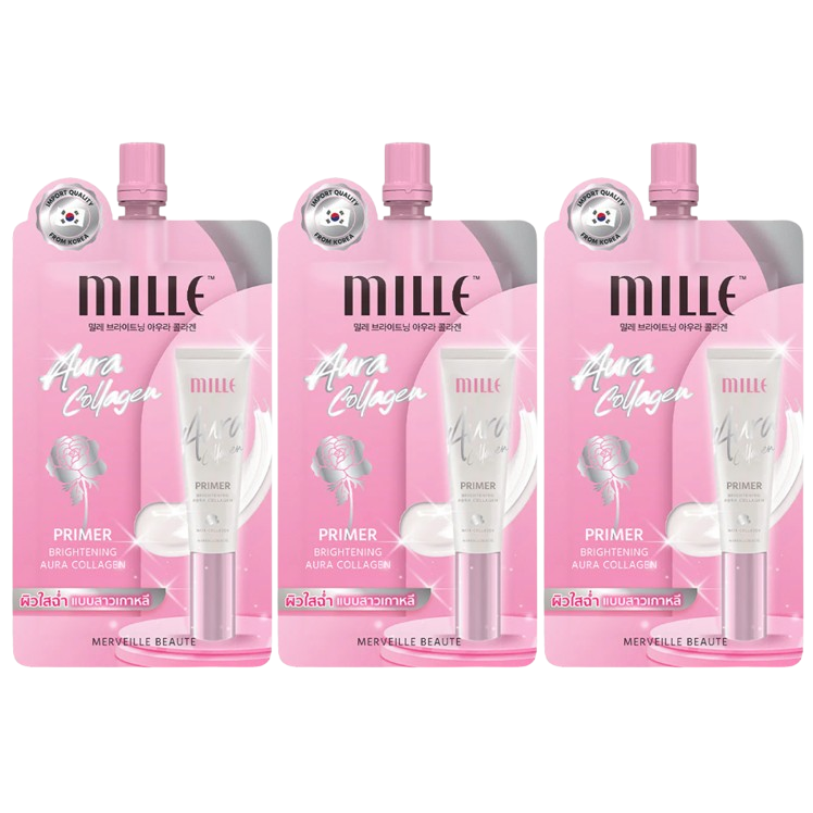 Mille - Brightening Aura Collagen 6g. (Pack of 3)