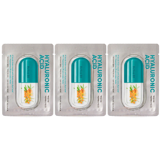 Nature Republic Active 80 Hyaluronic Acid Mask - 29ml (Pack of 3)