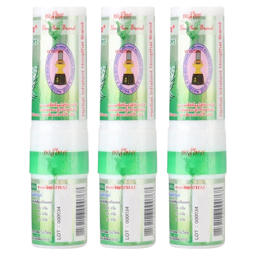 Hong Thai Herbal Inhaler 3ml – Pack of 3 for Instant Relief and Refreshment