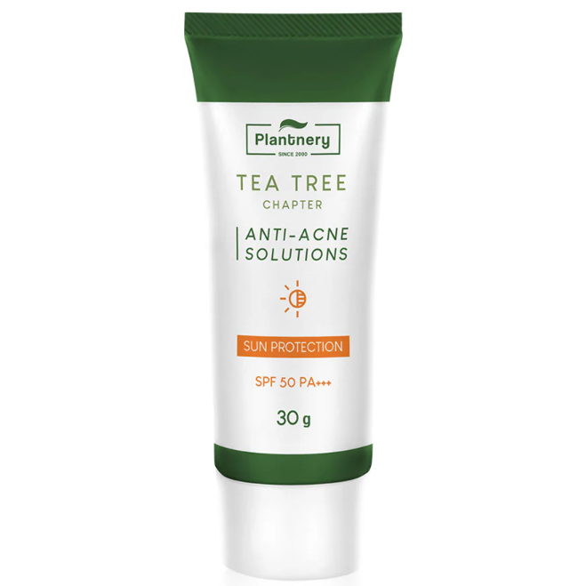 Plantnery Tea Tree Sunscreen SPF50/PA+++ for Acne & Oil Control 30g