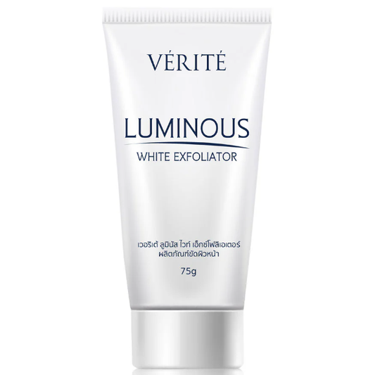 Verite Luminous White Exfoliator - 75g | Brightening Facial Scrub