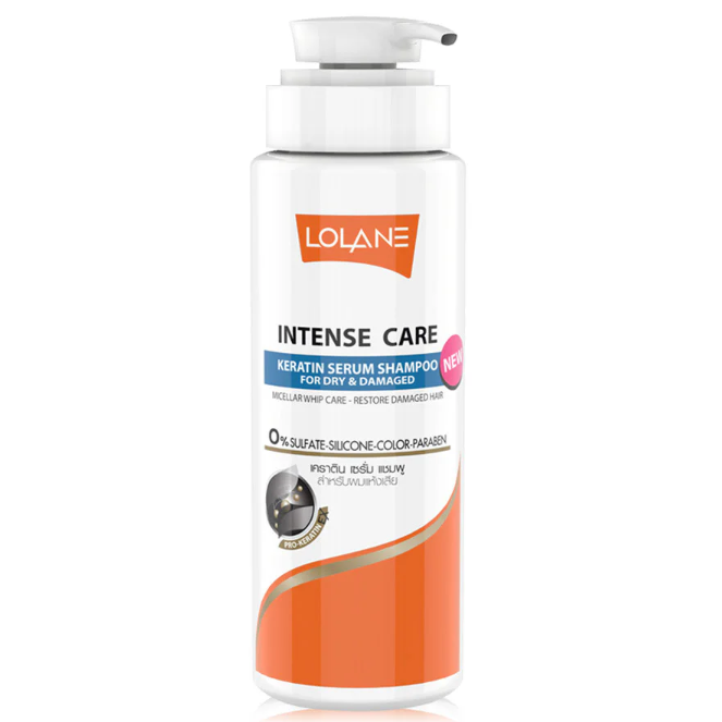 Lolane Intense Care Keratin Serum Shampoo for Dry & Damaged Hair 400ml
