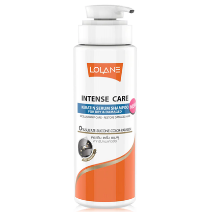 Lolane Intense Care Keratin Serum Shampoo for Dry & Damaged Hair 400ml