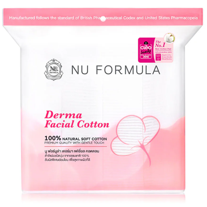 Nu Formula Derma Facial Cotton Pads - Pack of 200