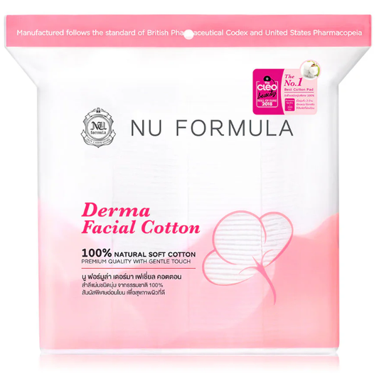 Nu Formula Derma Facial Cotton Pads - Pack of 200