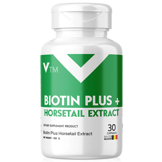 VTM Biotin Plus Horsetail Extract - 30 Capsules for Healthy Hair & Nails