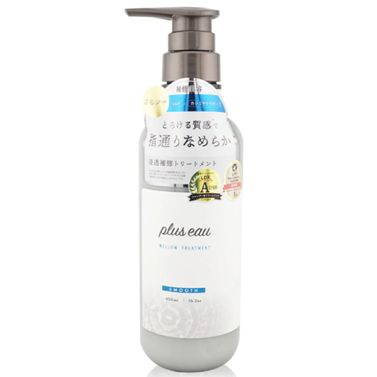 PLUS EAU Mellow Treatment Smooth 450ml – Nourishing Hair Smoothing Solution