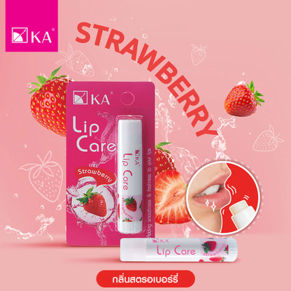 KA Lip Care Strawberry 3.5g - Nourishing Lip Balm