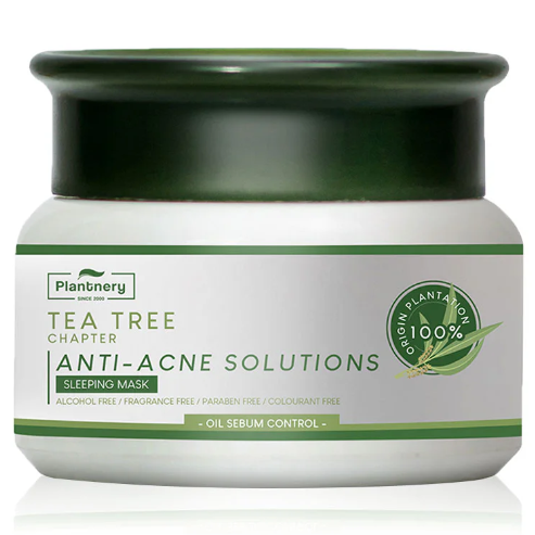 Plantnery Tea Tree Sleeping Mask 50g - Nourishing & Refreshing Night Treatment