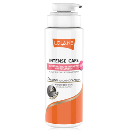 Lolane Intense Care Keratin Serum Shampoo for Volumizing - 400ml