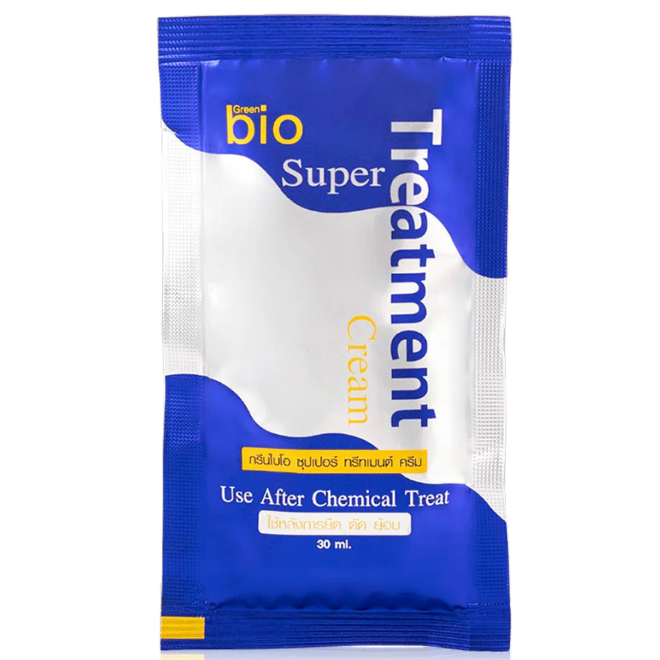 Green Bio Super Treatment Hair Cream 30ml - Pack of 6 for Deep Nourishment