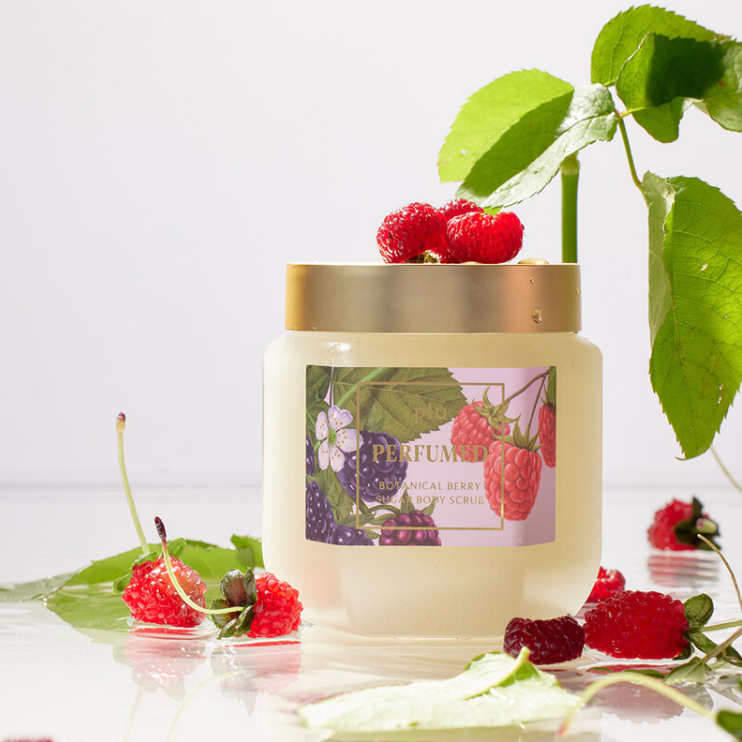 Plu Botanical Berry Perfumed Body Scrub - 500g