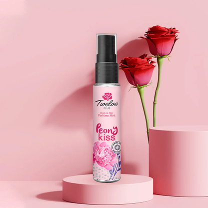 Twelve Plus Body & Hair Perfume Mist - Peony Kiss 25ml