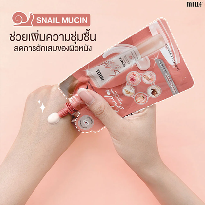 Mille - Snail Bright Primer SPF15/PA+ 6g. (Pack of 3)