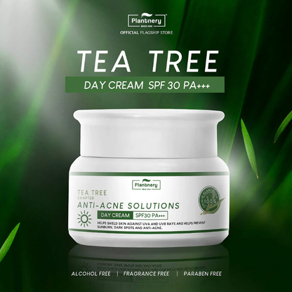 Plantnery Tea Tree Day Cream SPF30/PA+++ 50g - Protect & Nourish Your Skin