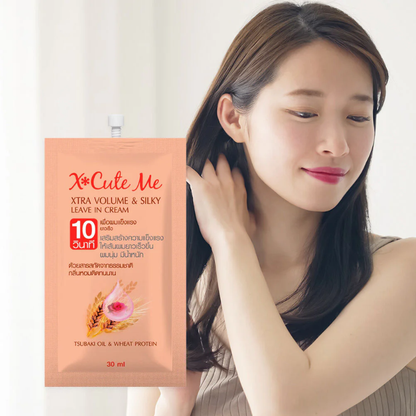 Xcuteme Xtra Volume & Silky Leave-In Hair Cream 30ml (Pack of 6)