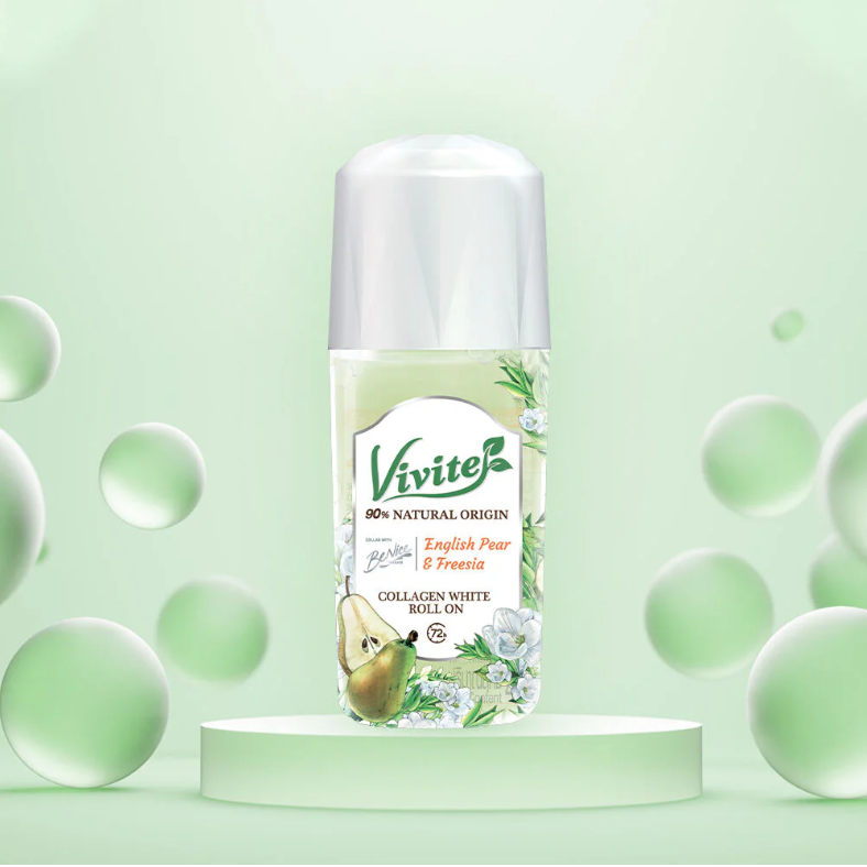 Vivite Collagen Whitening Roll-On Green 40ml – Pack of 2