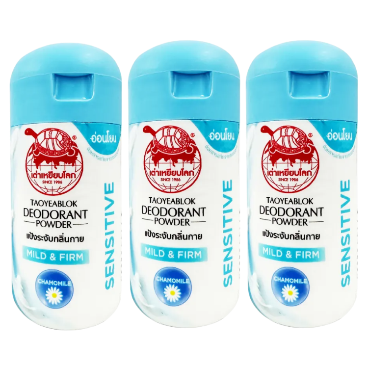 Taoyeblok 22g Mild & Firm Deodorant Powder – Pack of 3