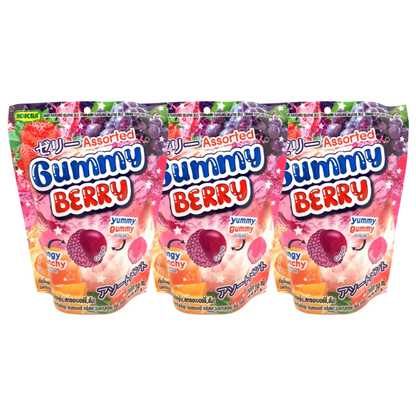 Roscela Gummy Berry Mixed Fruit Flavour 39g (Pack of 3)