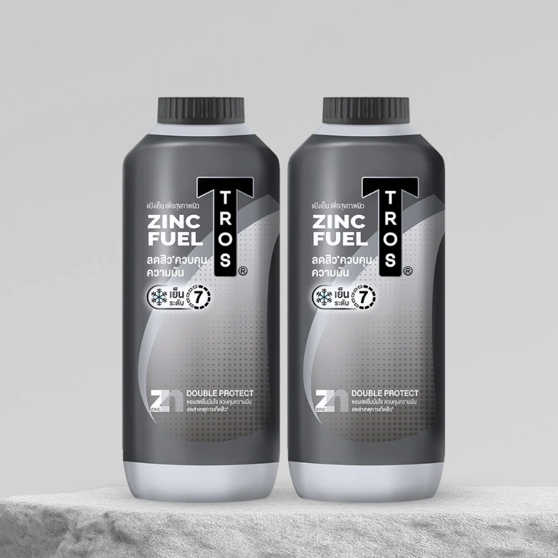 TROS Zinc Fuel Cooling Talcum - 260ml (Pack of 2)