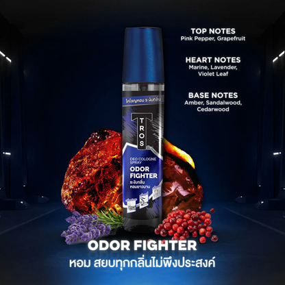TROS Odor Fighter Cologne - 100ml | Fresh & Long-Lasting Scent