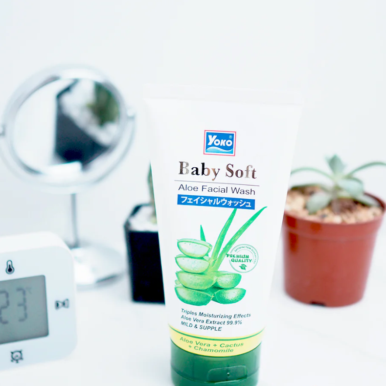 Yoko Baby Soft Aloe Facial Wash - 150ml - Gentle Cleansing for Sensitive Skin