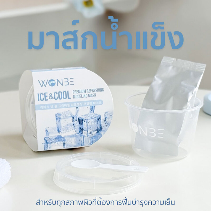 WONBE Ice & Cool Premium Refreshing Modeling Mask 24g (Pack of 3)