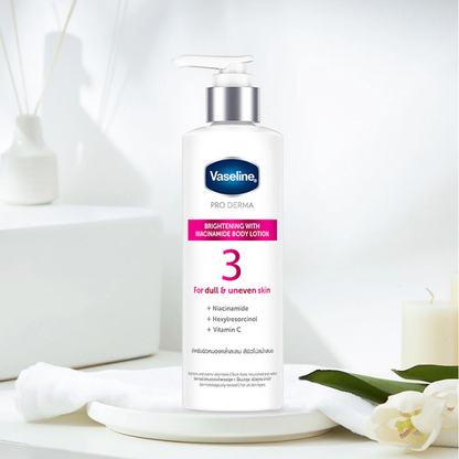 Vaseline - Pro Derma Brightening with Niacinamde Body Lotion No.3 250ml.