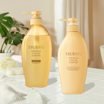 Tsubaki Premium Volume & Repair Conditioner 450ml - Nourish and Strengthen Hair