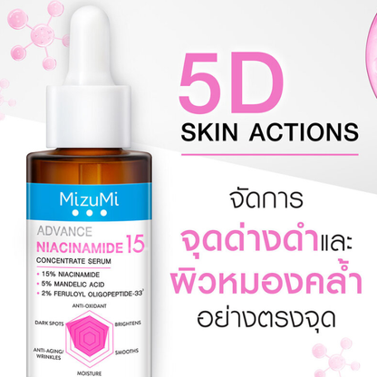 MizuMi - Advance Niacinamide 15 Concentrate Serum 30ml.