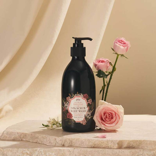 Plu Prestige Spa Tuberose Body Wash & Exfoliator 500g