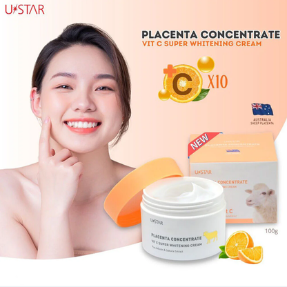 U-Star Placenta & Vitamin C Super Whitening Cream 100g